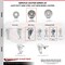Service Caster 4 Inch Semi Steel Wheel Swivel 12mm Threaded Stem Caster Set SCC-TS20S414-SSS-M1215-4 - alternate 4